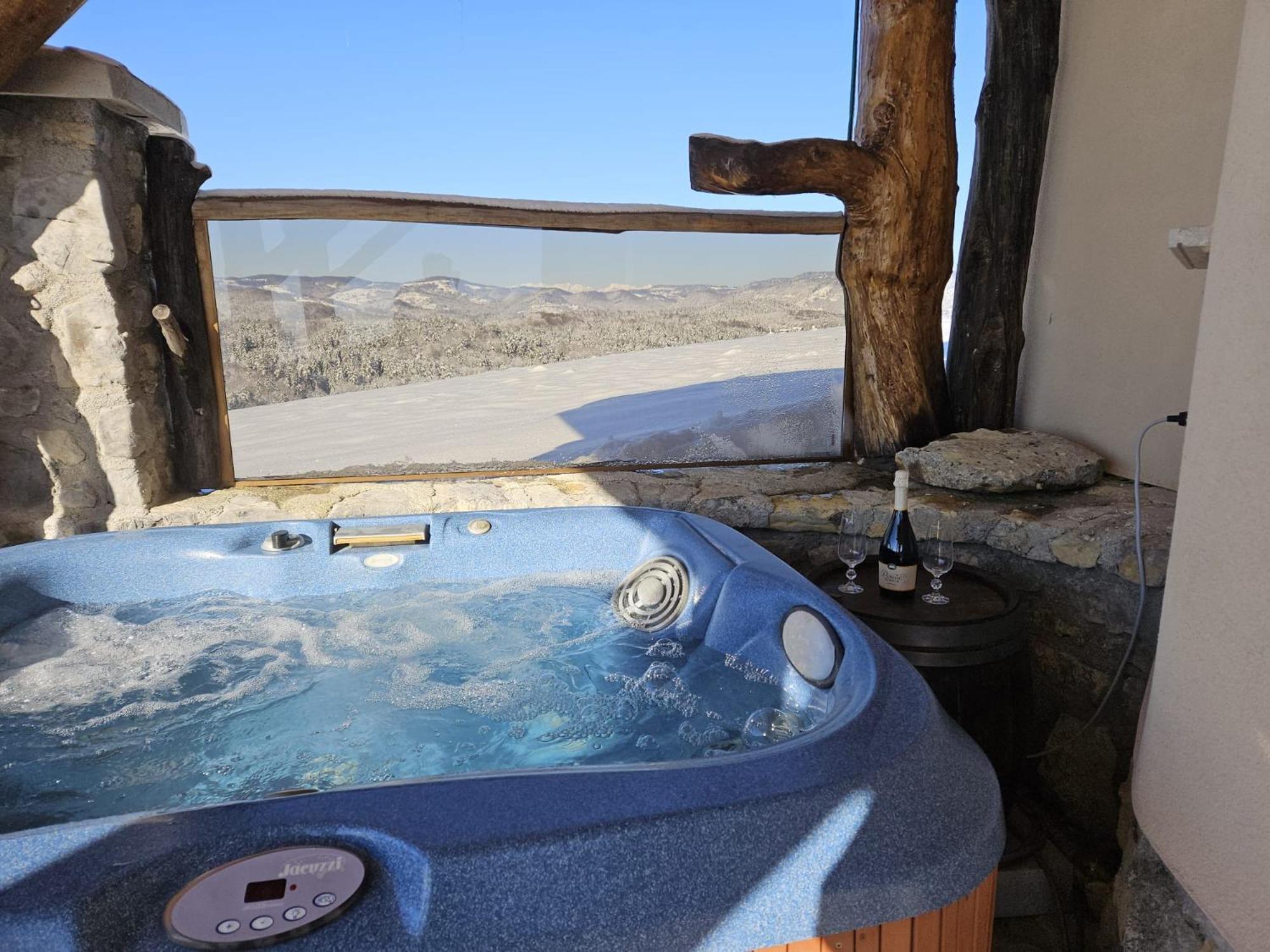 Zerko Holiday Home - Vineyard Chalet With Sauna And Jacuzzi Free Mirna Экстерьер фото