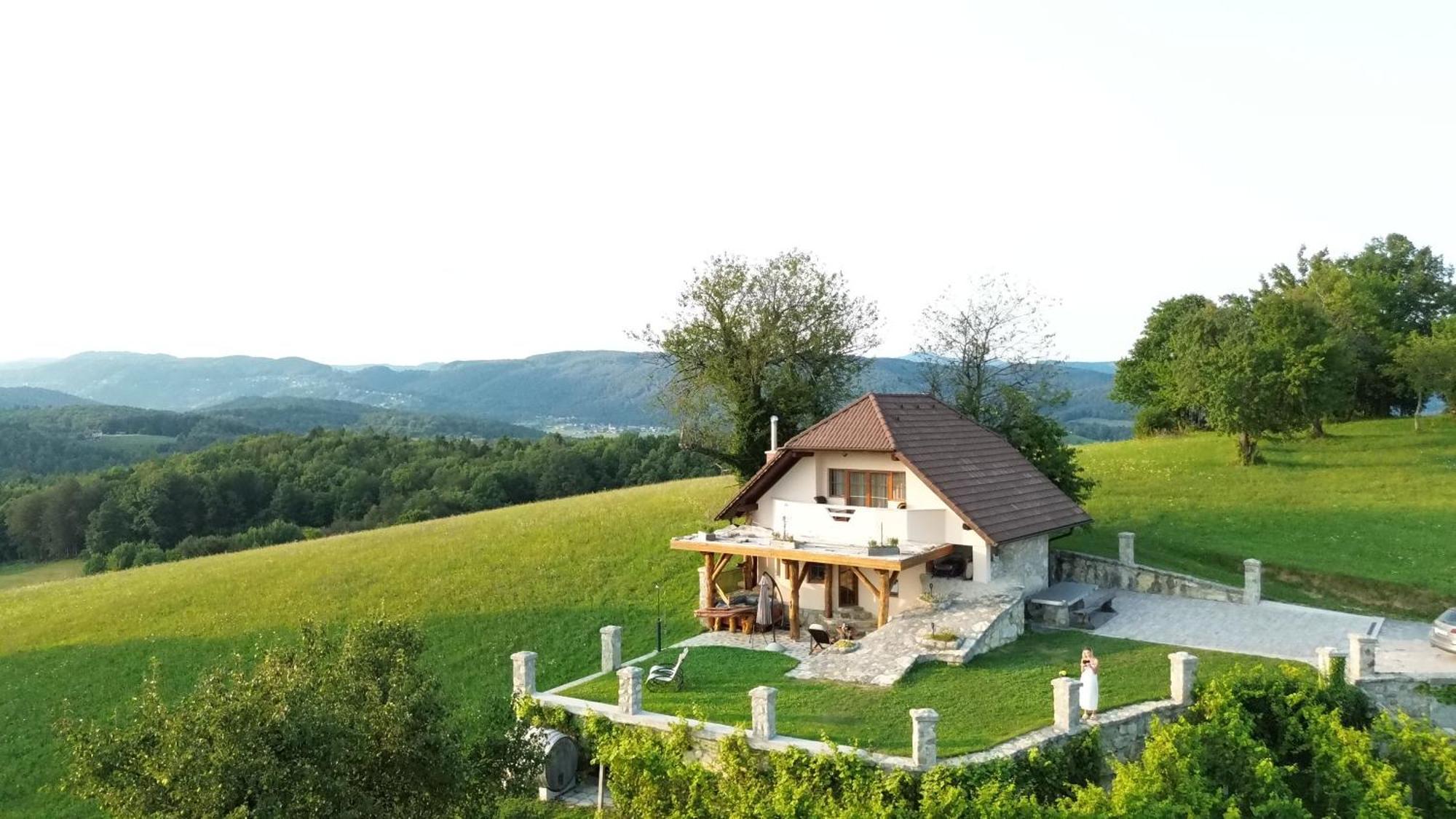 Zerko Holiday Home - Vineyard Chalet With Sauna And Jacuzzi Free Mirna Экстерьер фото